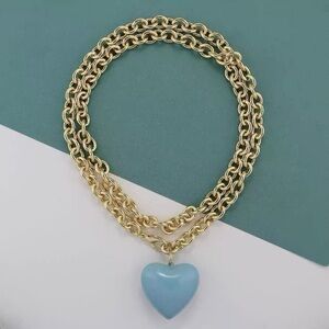 Roxanne Assoulin The Puffy Heart Necklace in Cloud